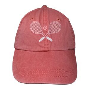 Tennis Slideback Hat Pink OSFA Adjustable Vented Holes Vitronic Four Seasons